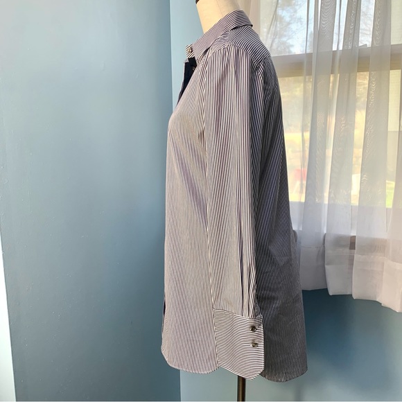 J. Crew Blue Endless Stripes Button Down Shirt - Picture 5 of 10